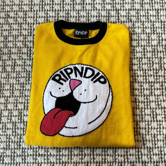 Yellow Ripndip Cat Sweater - Picture 3 of 7